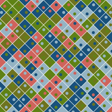 Color Rhombus tile tessellation pattern illustration