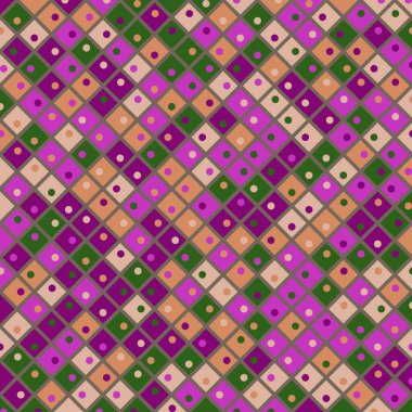 Color Rhombus tile tessellation pattern illustration