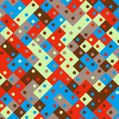 Color Rhombus tile tessellation pattern illustration