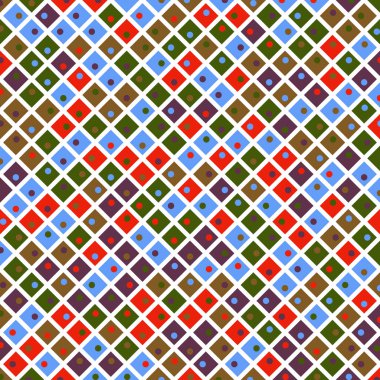 Color Rhombus tile tessellation pattern illustration