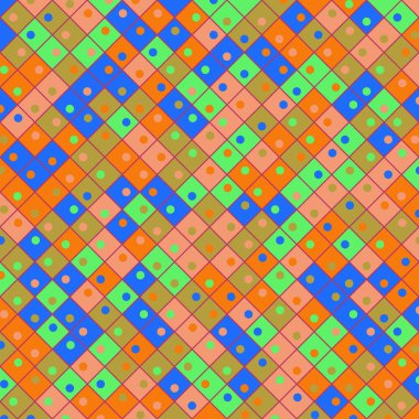 Color Rhombus tile tessellation pattern illustration