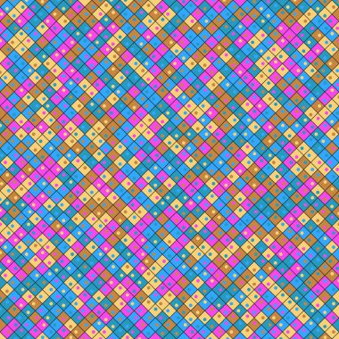 Color Rhombus tile tessellation pattern illustration
