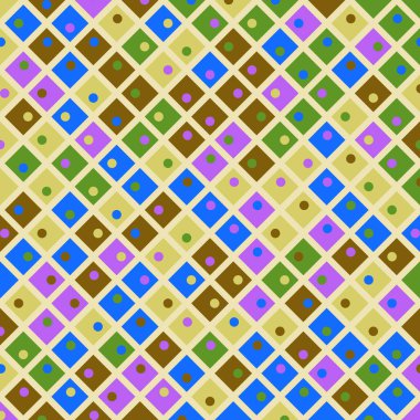 Color Rhombus tile tessellation pattern illustration