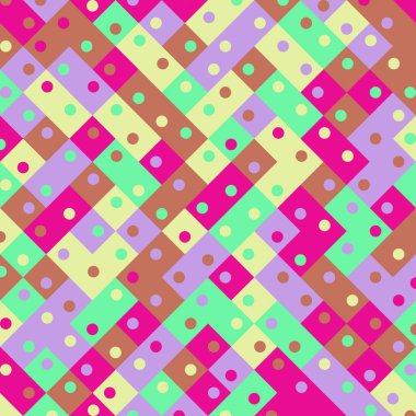 Color Rhombus tile tessellation pattern illustration