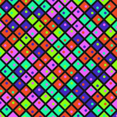 Color Rhombus tile tessellation pattern illustration