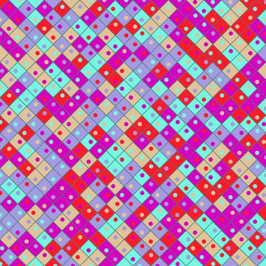 Color Rhombus tile tessellation pattern illustration