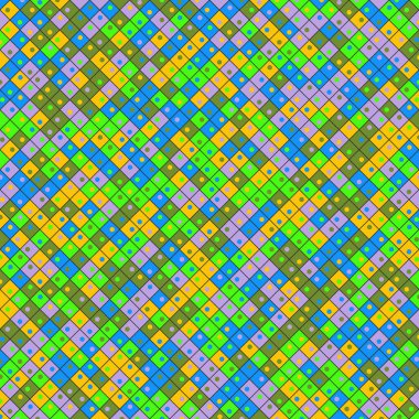 Color Rhombus tile tessellation pattern illustration