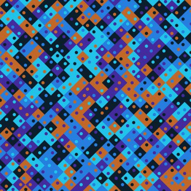 Color Rhombus tile tessellation pattern illustration