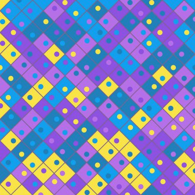 Color Rhombus tile tessellation pattern illustration