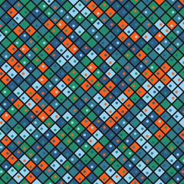 Color Rhombus tile tessellation pattern illustration