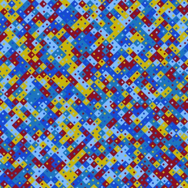 Color Rhombus tile tessellation pattern illustration