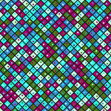 Color Rhombus tile tessellation pattern illustration