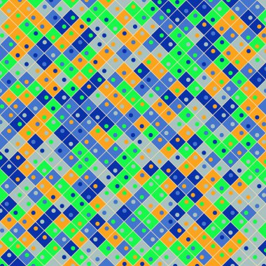 Color Rhombus tile tessellation pattern illustration