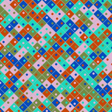 Color Rhombus tile tessellation pattern illustration