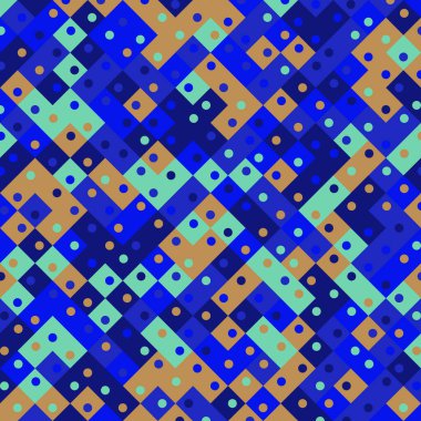 Color Rhombus tile tessellation pattern illustration