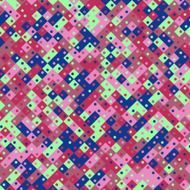 Color Rhombus tile tessellation pattern illustration