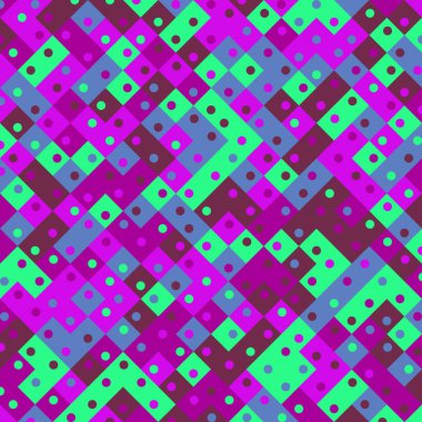 Color Rhombus tile tessellation pattern illustration