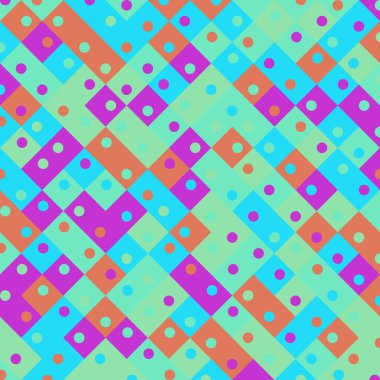 Color Rhombus tile tessellation pattern illustration