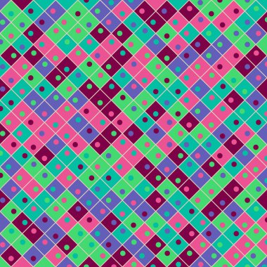 Color Rhombus tile tessellation pattern illustration