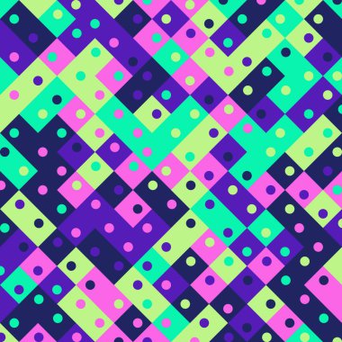 Color Rhombus tile tessellation pattern illustration