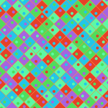 Color Rhombus tile tessellation pattern illustration