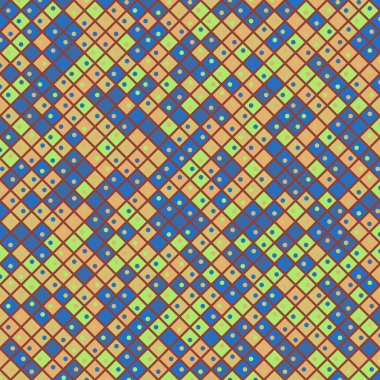 Color Rhombus tile tessellation pattern illustration