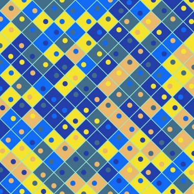 Color Rhombus tile tessellation pattern illustration
