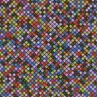 Color Rhombus tile tessellation pattern illustration