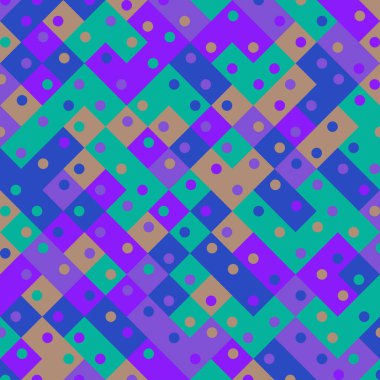 Color Rhombus tile tessellation pattern illustration