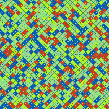 Color Rhombus tile tessellation pattern illustration