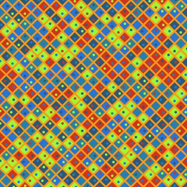Color Rhombus tile tessellation pattern illustration