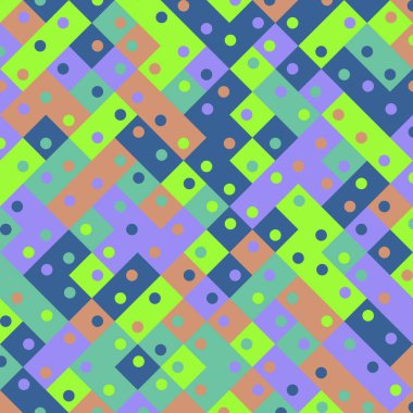 Color Rhombus tile tessellation pattern illustration