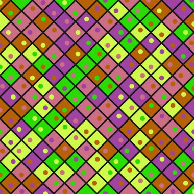 Color Rhombus tile tessellation pattern illustration