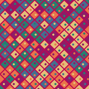 Color Rhombus tile tessellation pattern illustration