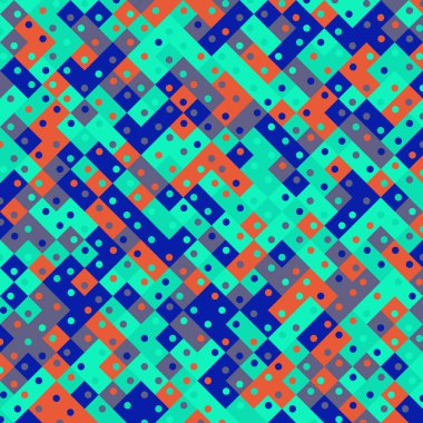Color Rhombus tile tessellation pattern illustration