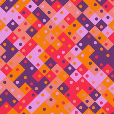 Color Rhombus tile tessellation pattern illustration