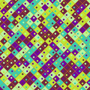 Color Rhombus tile tessellation pattern illustration