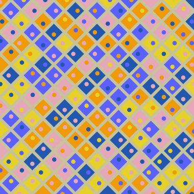 Color Rhombus tile tessellation pattern illustration