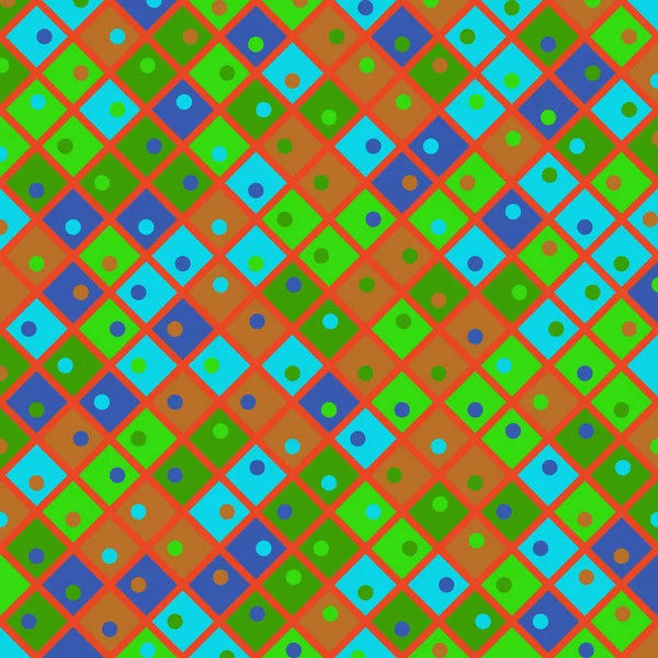 Color Rhombus Tile Tessellation Pattern Illustration — 图库矢量图片