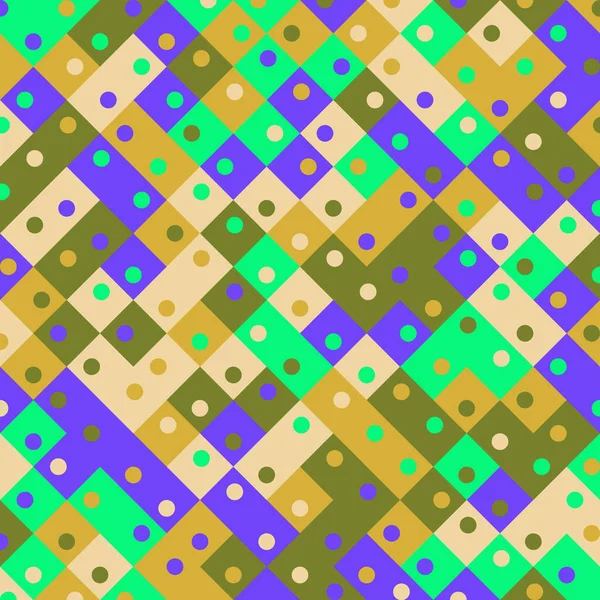 Color Rhombus Tile Tessellation Pattern Illustration — Stock vektor