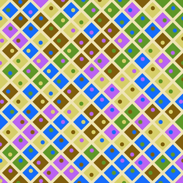 Color Rhombus Tile Tessellation Pattern Illustration — Vetor de Stock