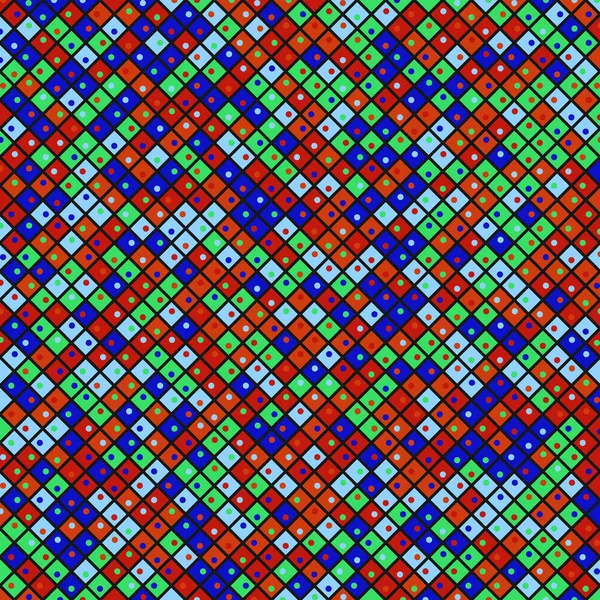 Иллюстрация Цветовой Мозаики Ромба — стоковый вектор
