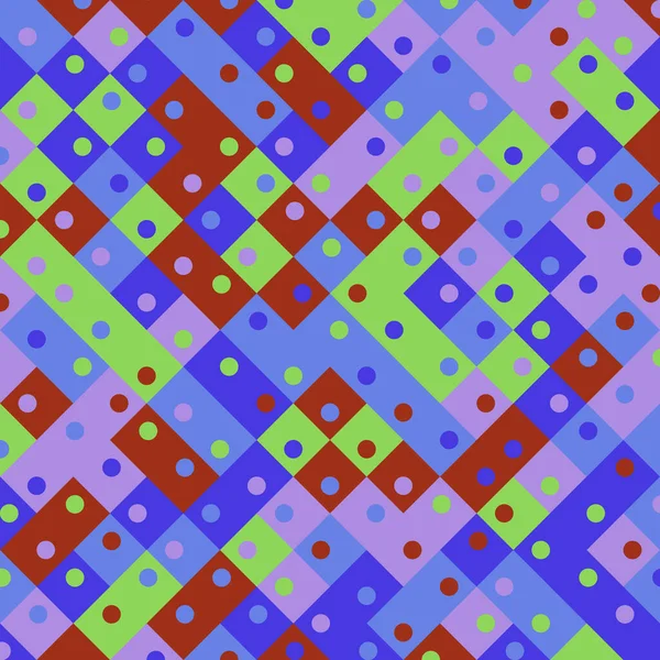 Color Rhombus Tile Tessellation Pattern Illustration — ストックベクタ