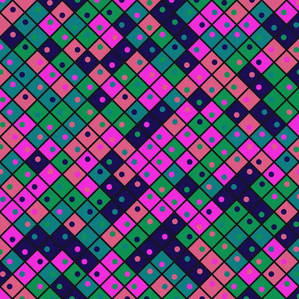 Color Rhombus Tile Tessellation Pattern Illustration —  Vetores de Stock