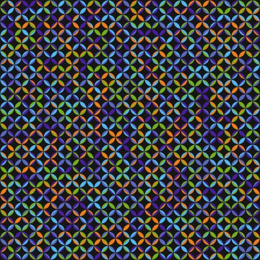 Color Rhombus tile tessellation pattern illustration