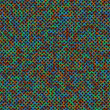 Color Rhombus tile tessellation pattern illustration