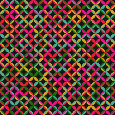 Color Rhombus tile tessellation pattern illustration