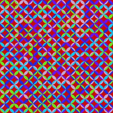 Color Rhombus tile tessellation pattern illustration
