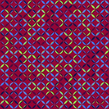 Color Rhombus tile tessellation pattern illustration