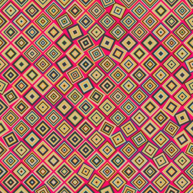 Color Rhombus tile tessellation pattern illustration
